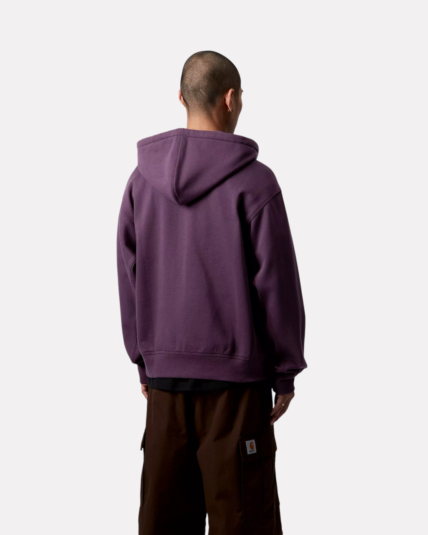 CARHARTT WIP - HOODED AMERICAN SCRIPT HUCKLEBERRY