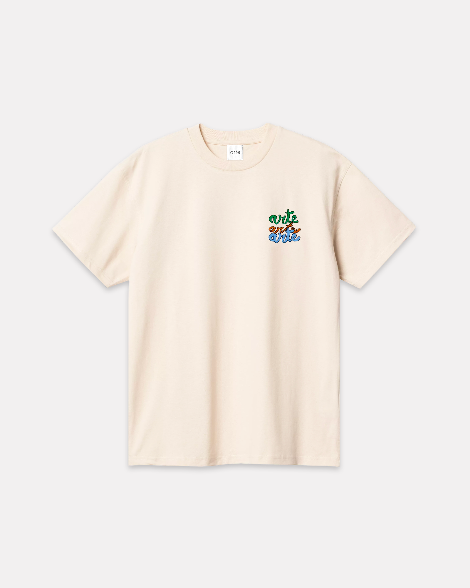ARTE ANTWERP - 3 COLORS PRINT TEE CREAM