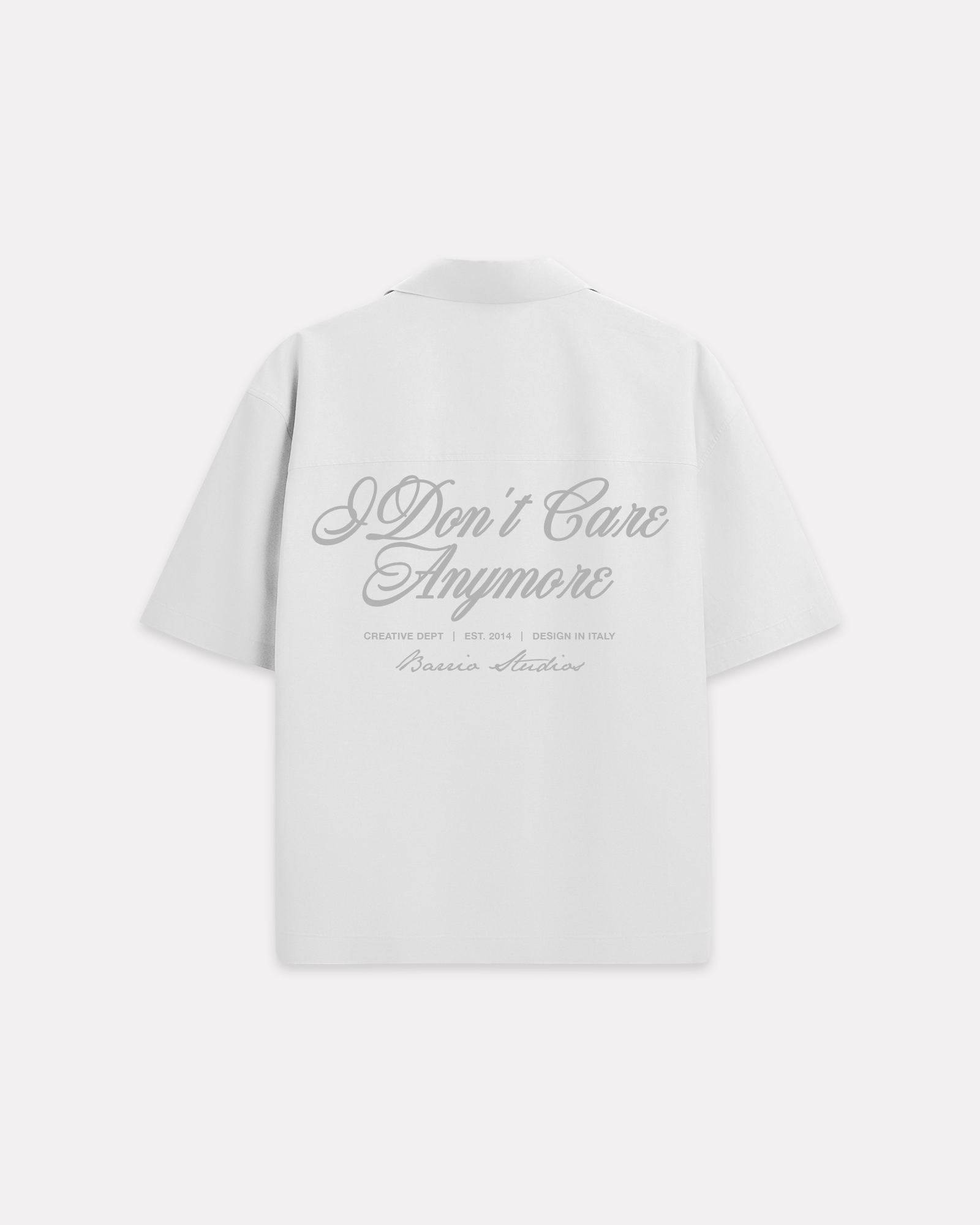 BARRIO STUDIOS - I DONT CARE SHIRT BIANCO