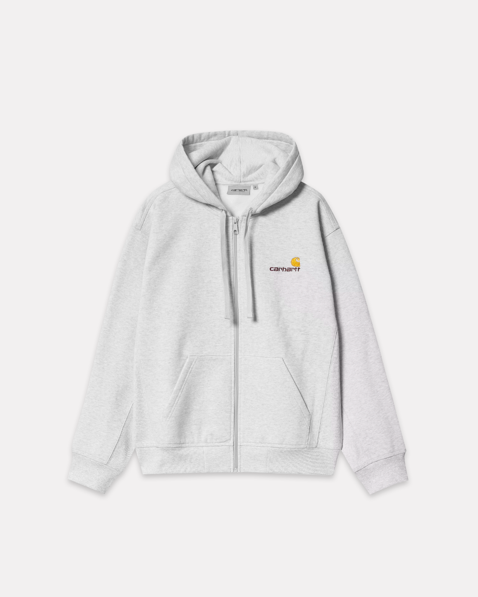 CARHARTT WIP - HOODED AMERICAN SCRIPT ASH