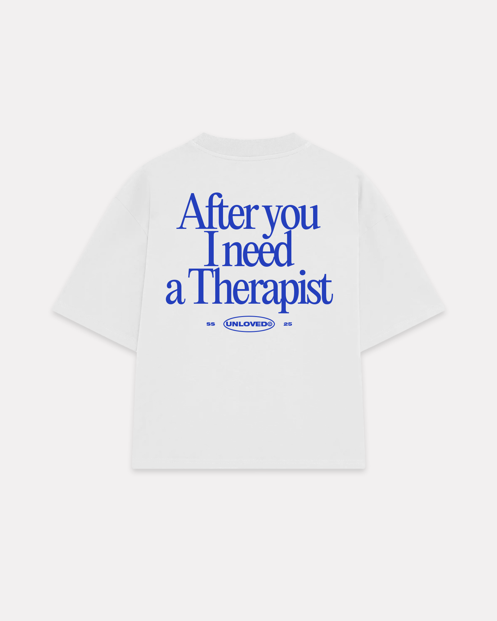 UNLOVED - THERAPIST BOXY TEE BIANCA