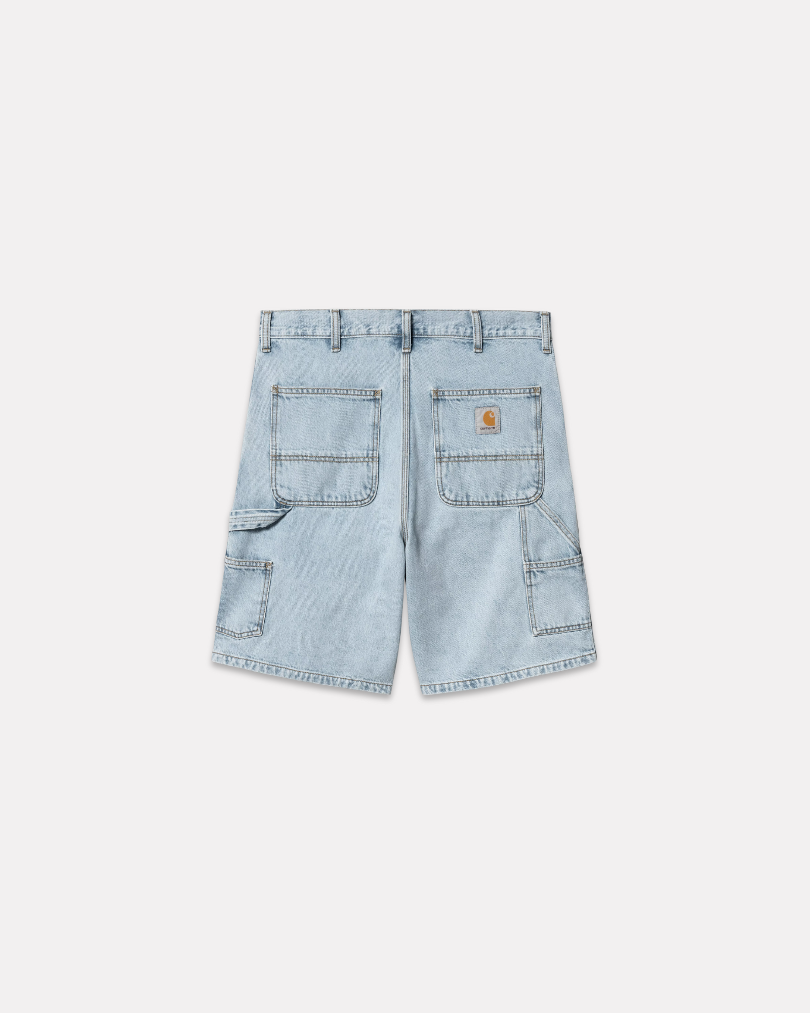 Carhartt Wip - Double knee short blue stone bleached