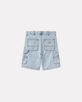 CARHARTT WIP - DOUBLE KNEE SHORT BLUE STONE BLEACHED