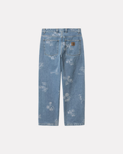 CARHARTT WIP - STAMP DENIM PANT BLEACHED BLUE