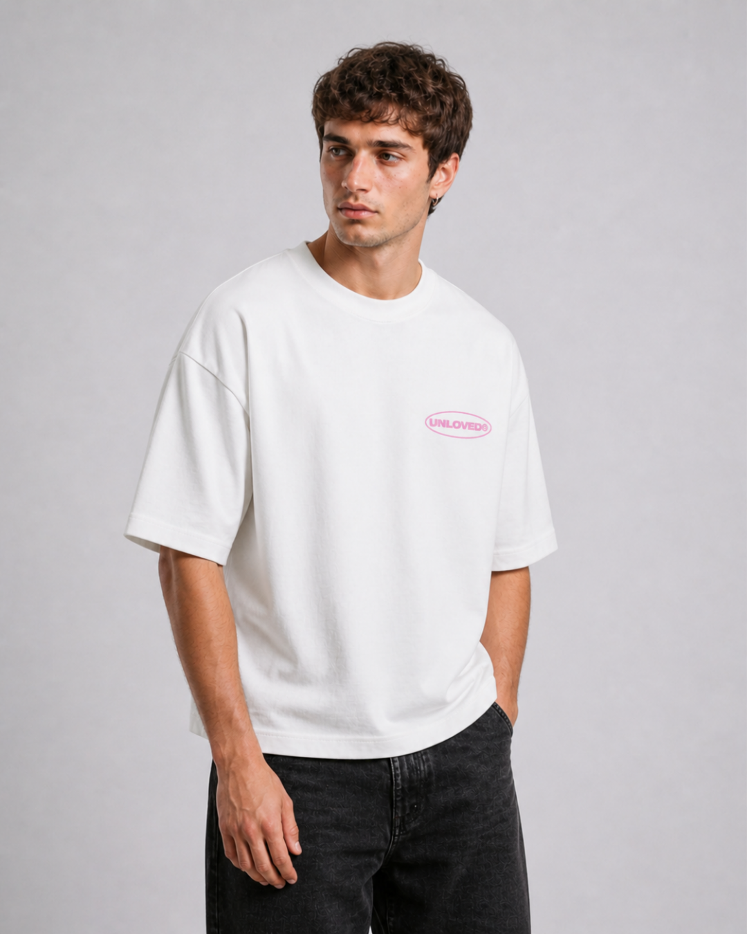 Unloved - Baile boxy tee bianca