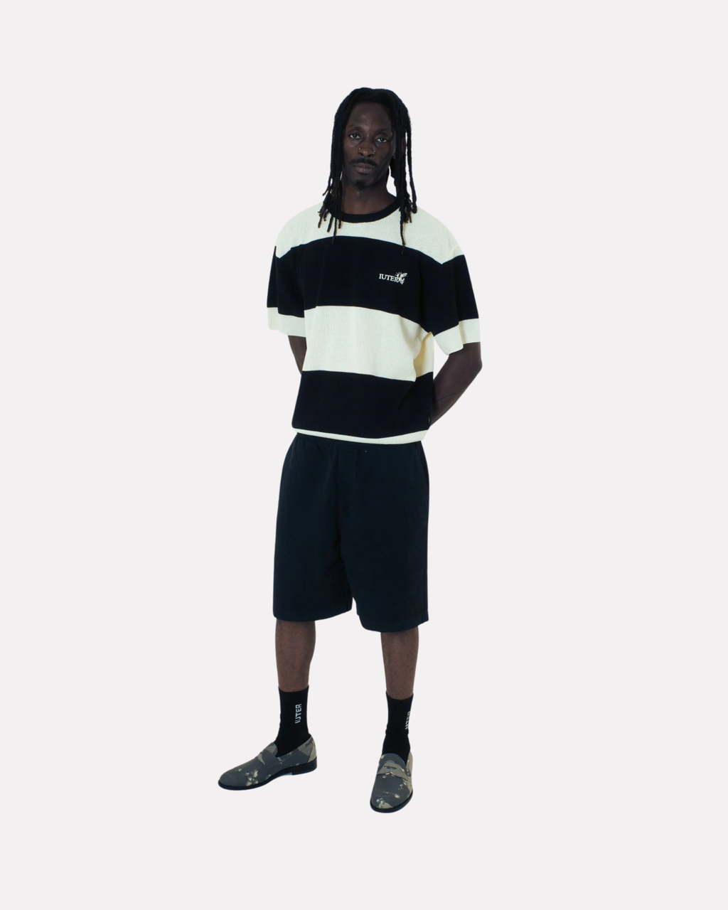 Iuter - Harmony band knit over tee black
