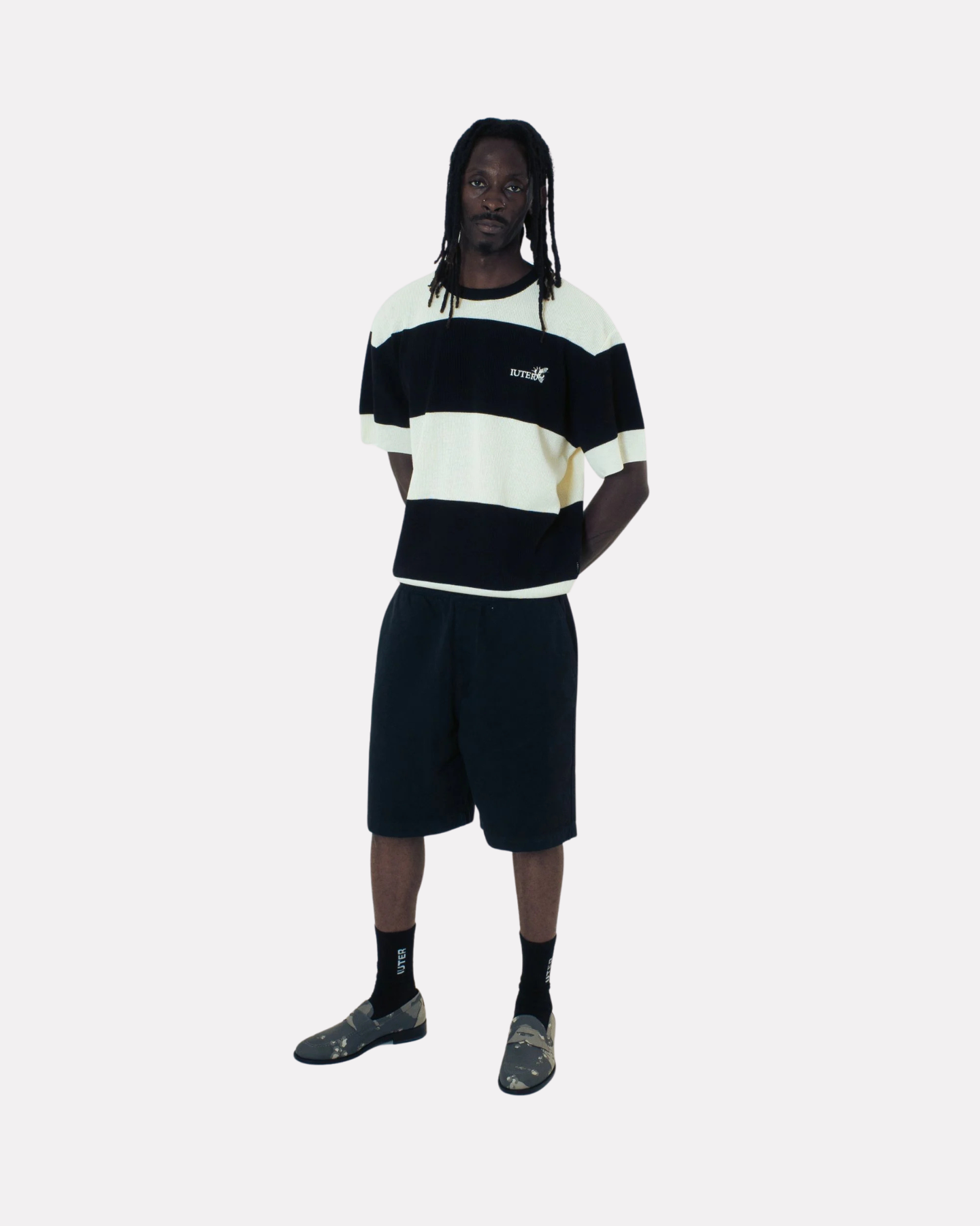 Iuter - Harmony band knit over tee black