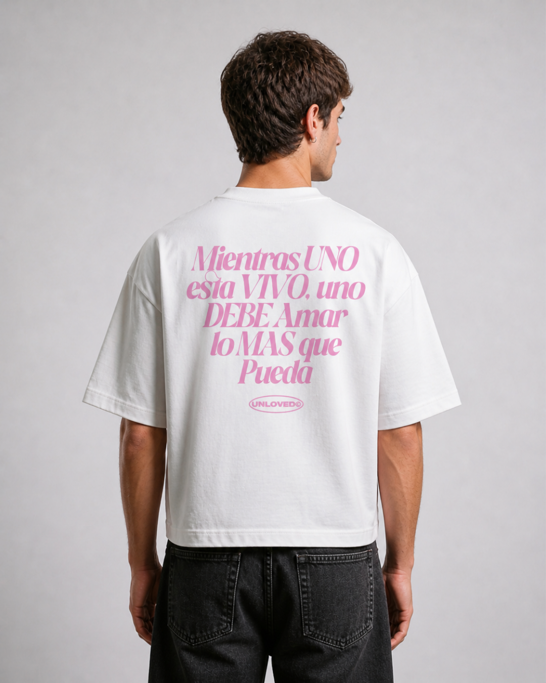 Unloved - Baile boxy tee bianca