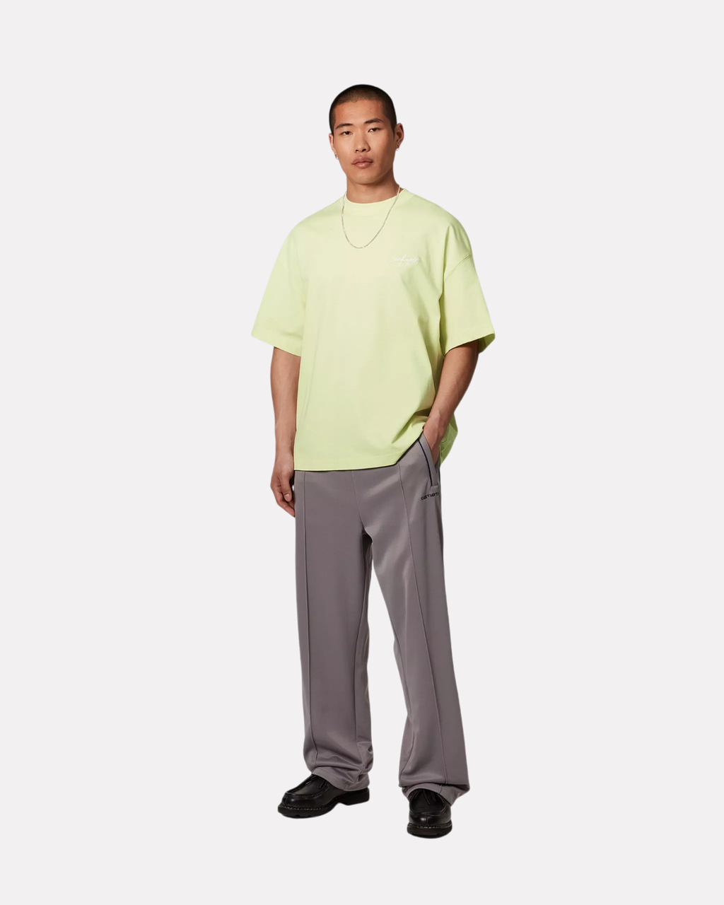 CARHARTT WIP - SIGNATURE SCRIPT TEE AIR GREEN