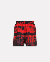 PLEASURES - TEETH WORKOUT SHORTS ROSSO