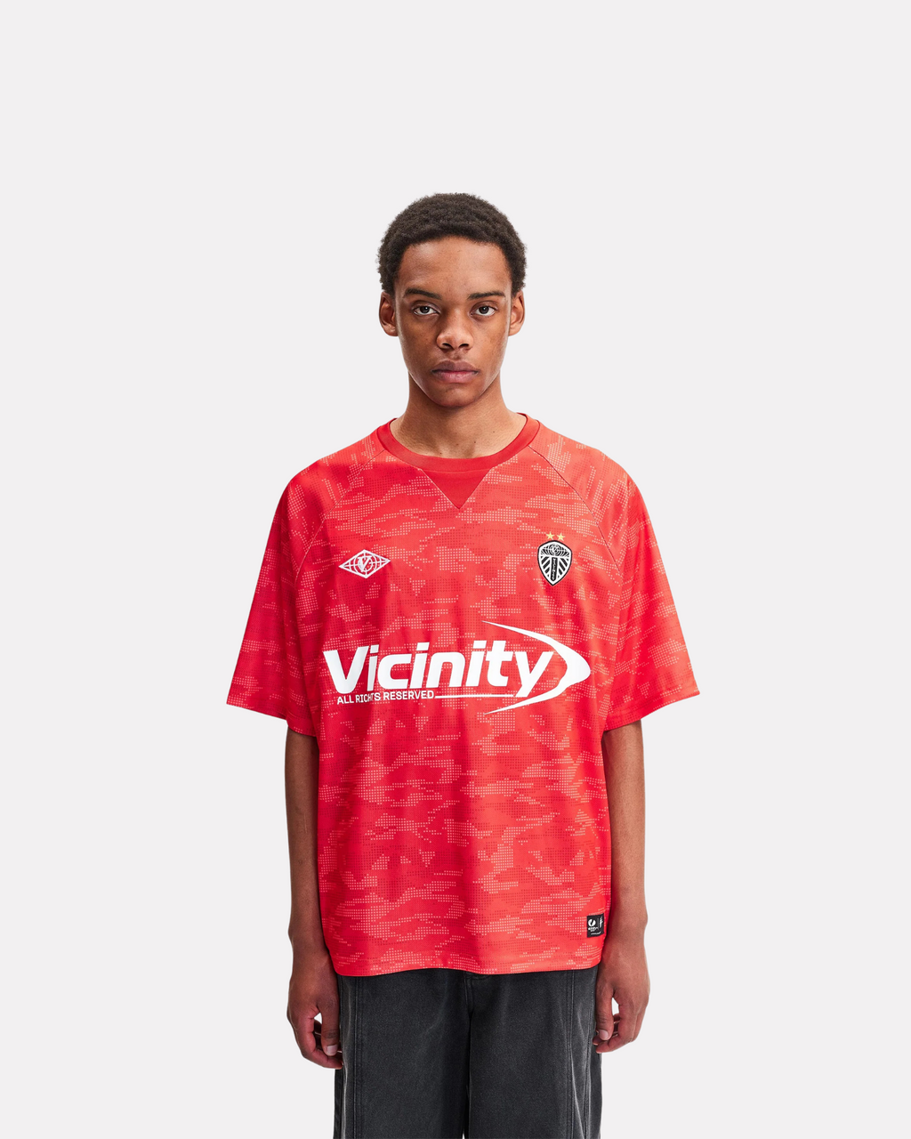 VICINITY - CAMO BOXY JERSEY RED