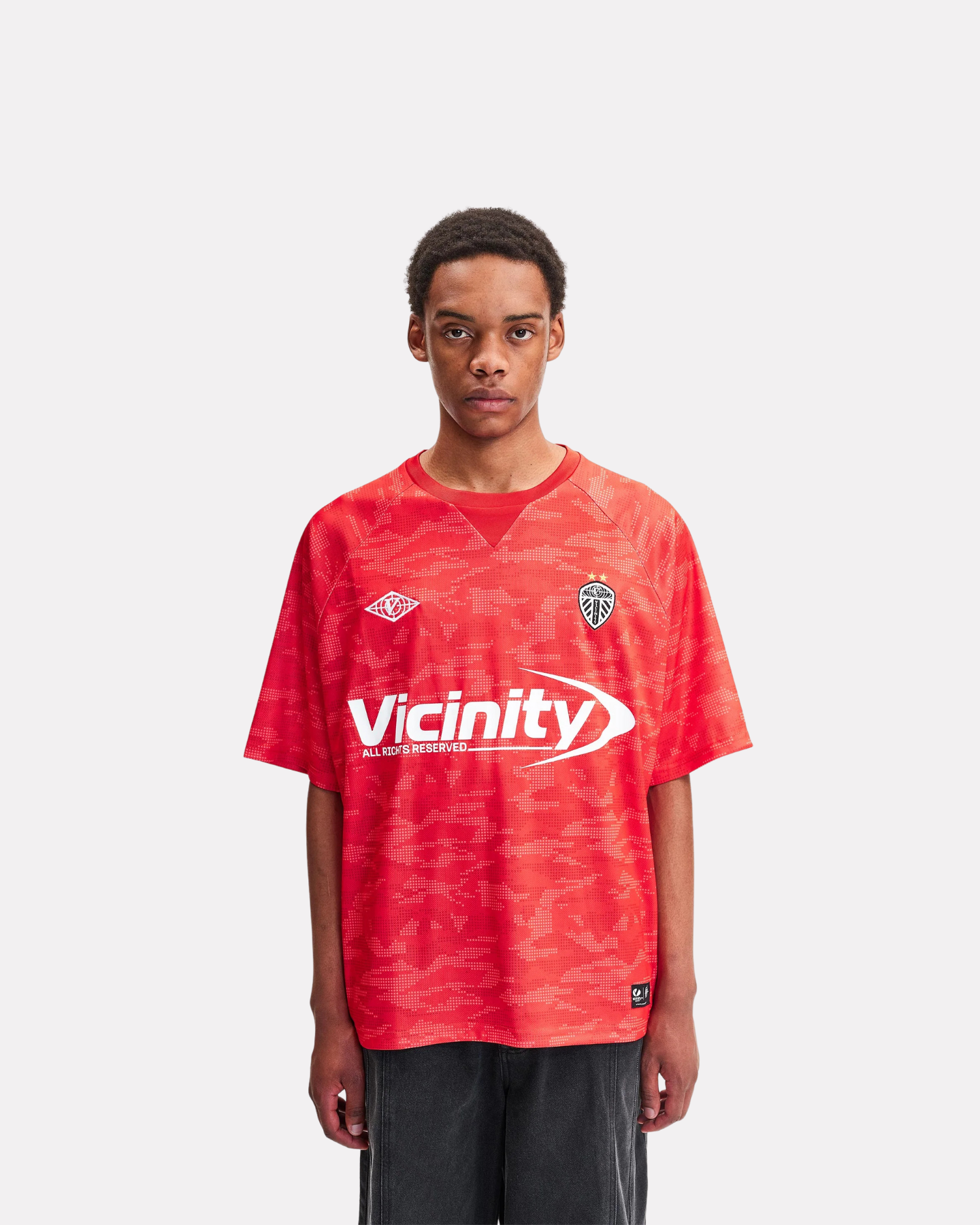 Vicinity - Camo boxy jersey red