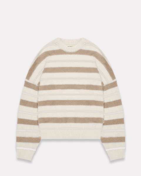 RETERNITY - FURRY KNIT SWEATER STRIPED