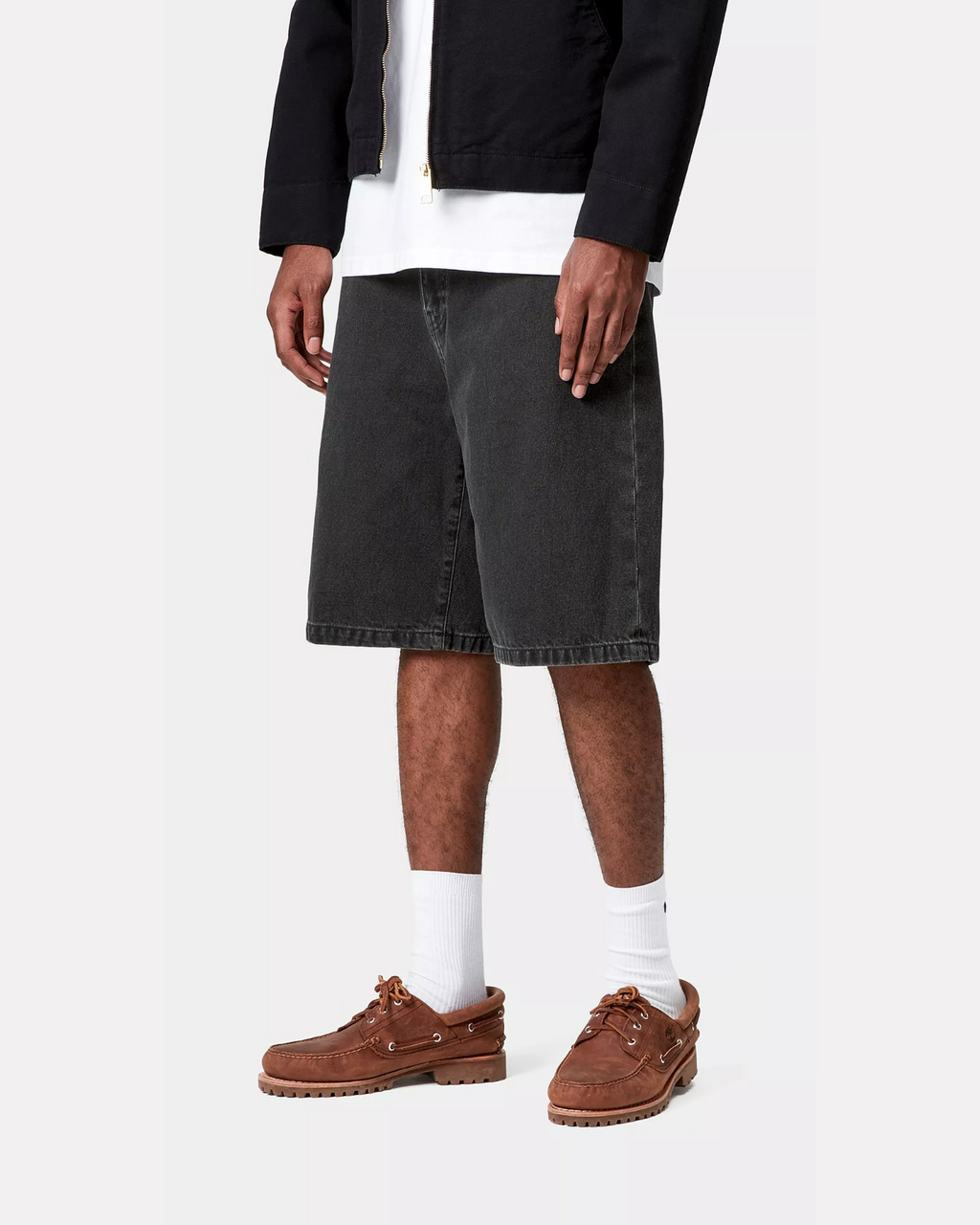 CARHARTT WIP - LANDON SHORT BLACK STONE WASHED