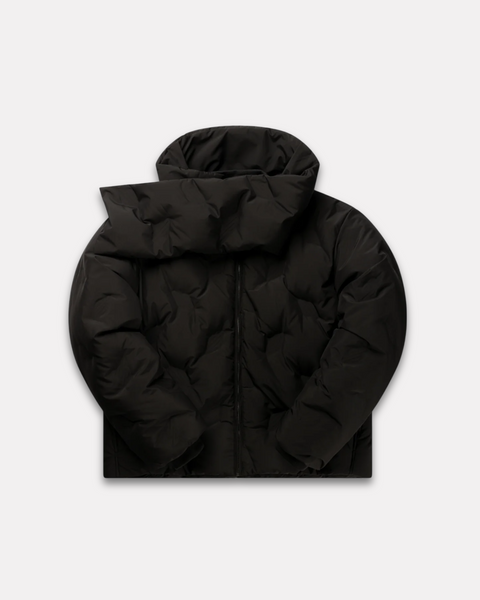 DAILY PAPER - AYAN MONOGRAM PUFFER JACKET JET BLACK