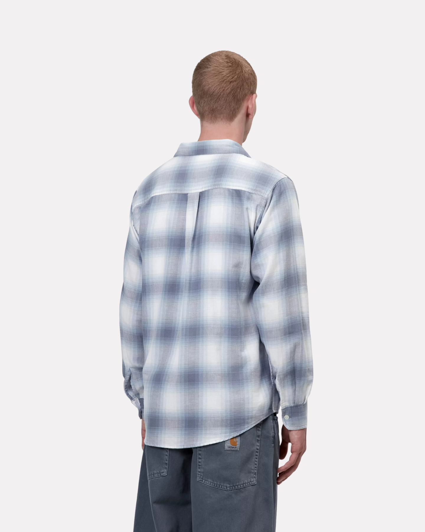 Carhartt Wip - Tyers shirt longsleeve check shady blue