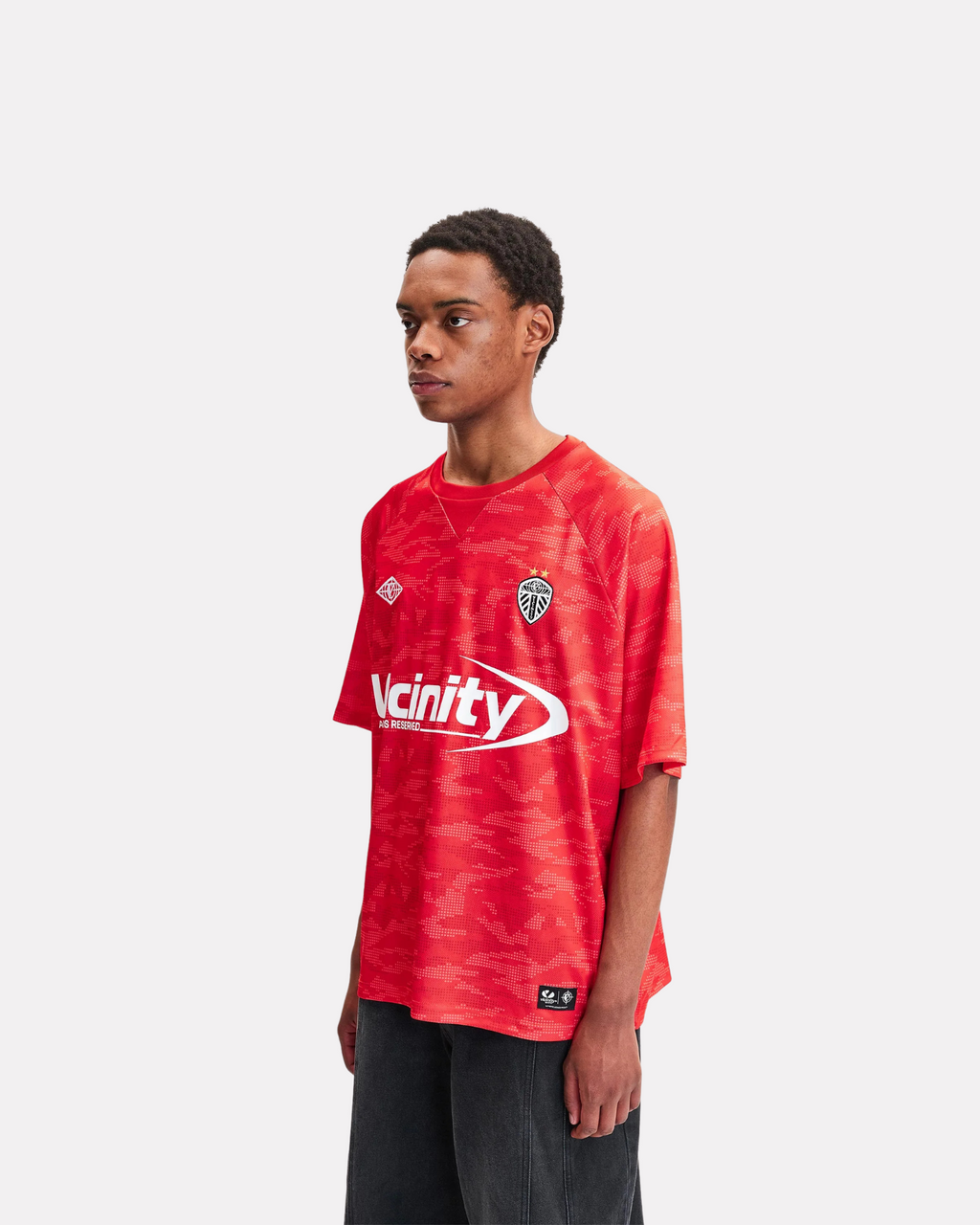 VICINITY - CAMO BOXY JERSEY RED