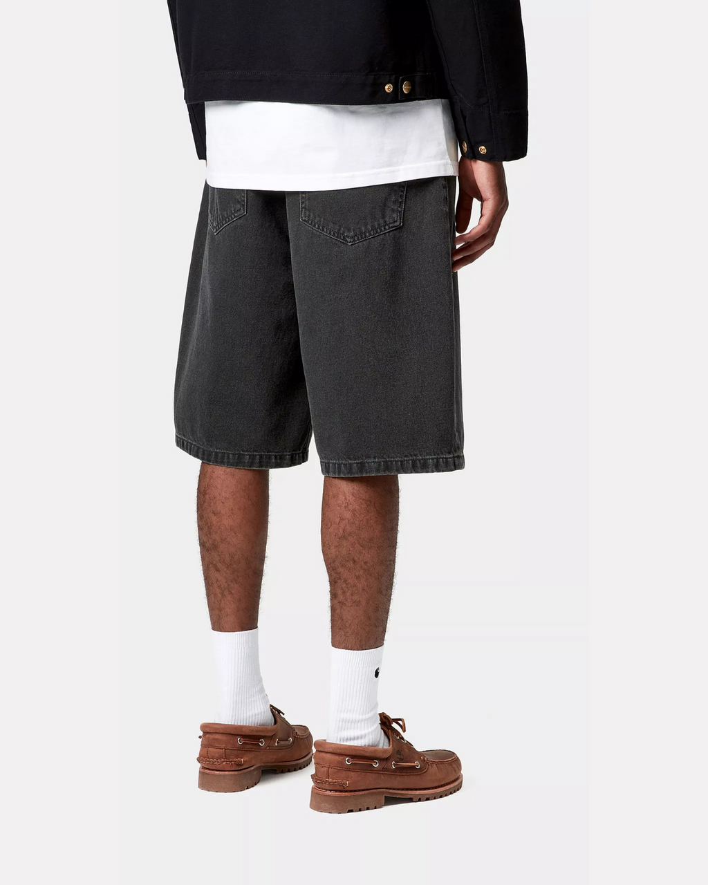 CARHARTT WIP - LANDON SHORT BLACK STONE WASHED