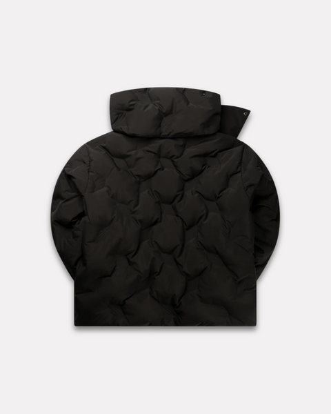 DAILY PAPER - AYAN MONOGRAM PUFFER JACKET JET BLACK