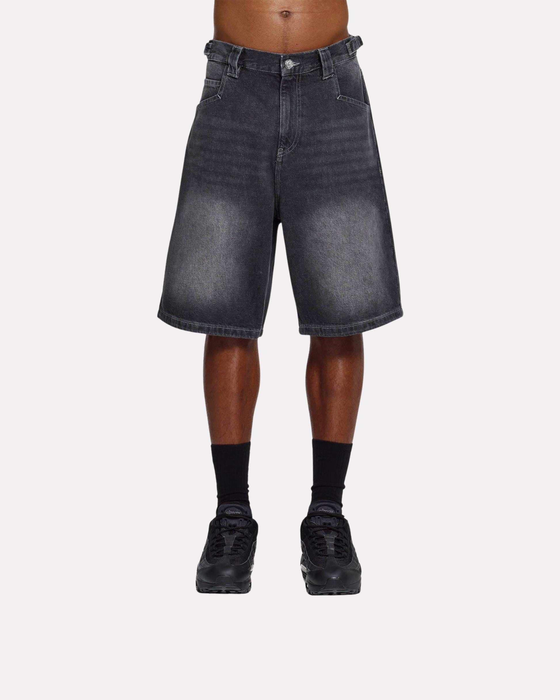 VICINITY - STONE WASHED DENIM JORTS