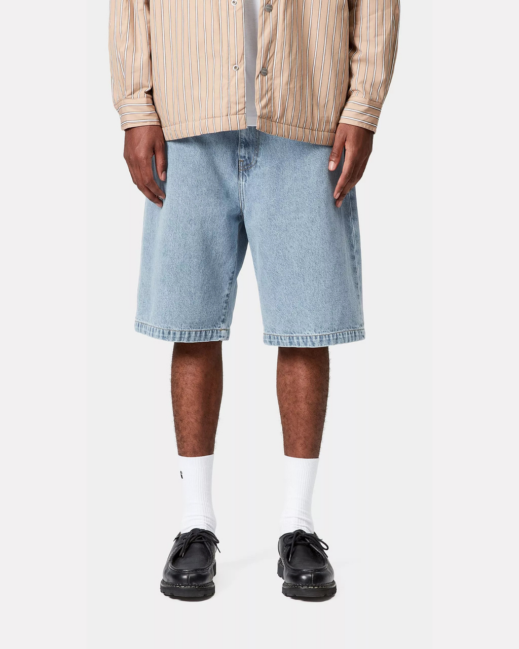 CARHARTT WIP - LANDON SHORT BLUE BLEACHED
