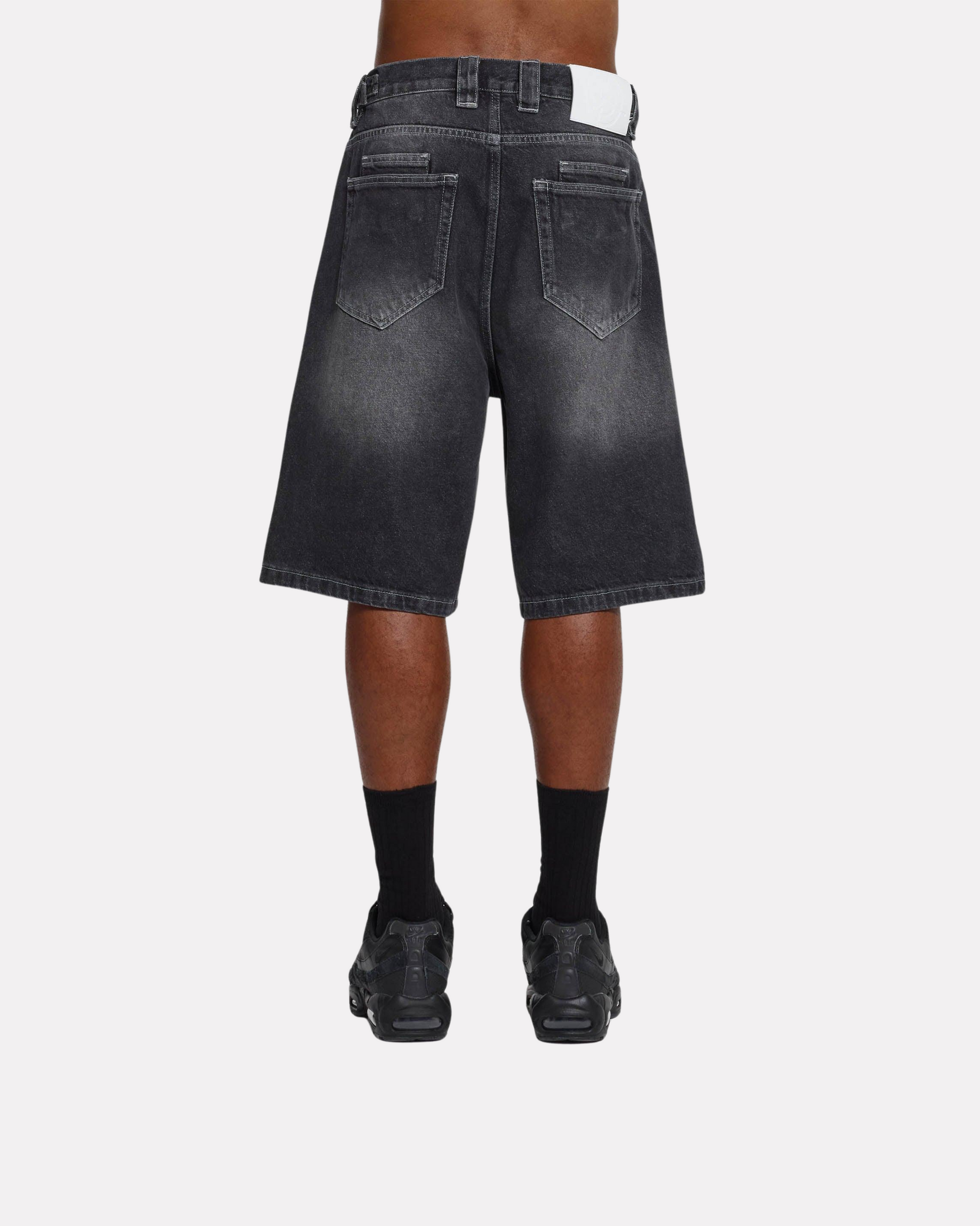 VICINITY - STONE WASHED DENIM JORTS