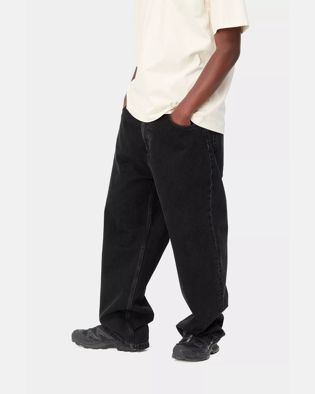 CARHARTT WIP - BRANDON DENIM PANTS BLACK STONE WASHED