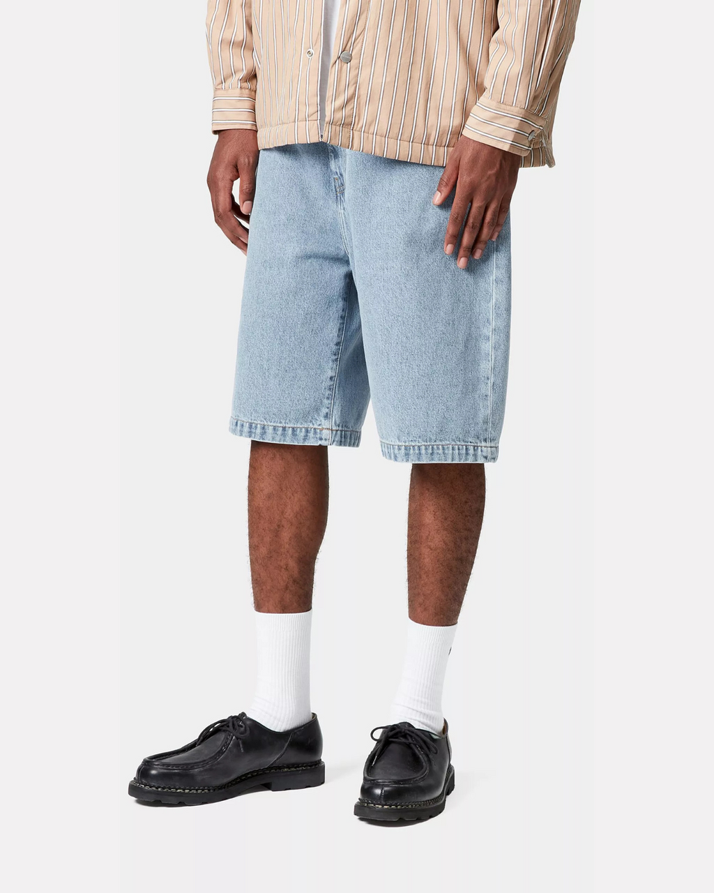 CARHARTT WIP - LANDON SHORT BLUE BLEACHED