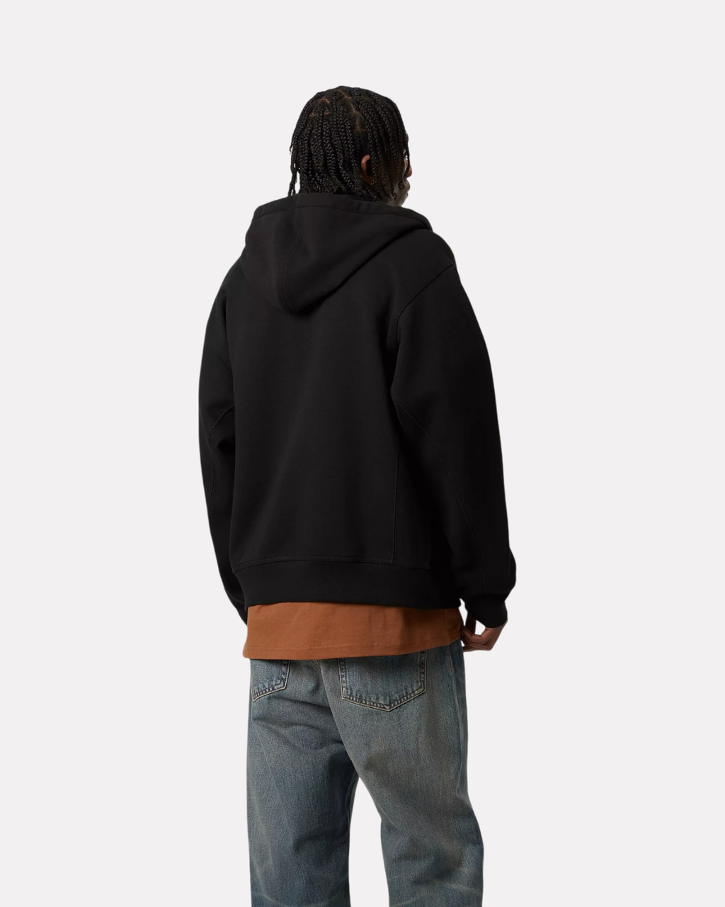 CARHARTT WIP - HOODED AMERICAN SCRIPT BLACK