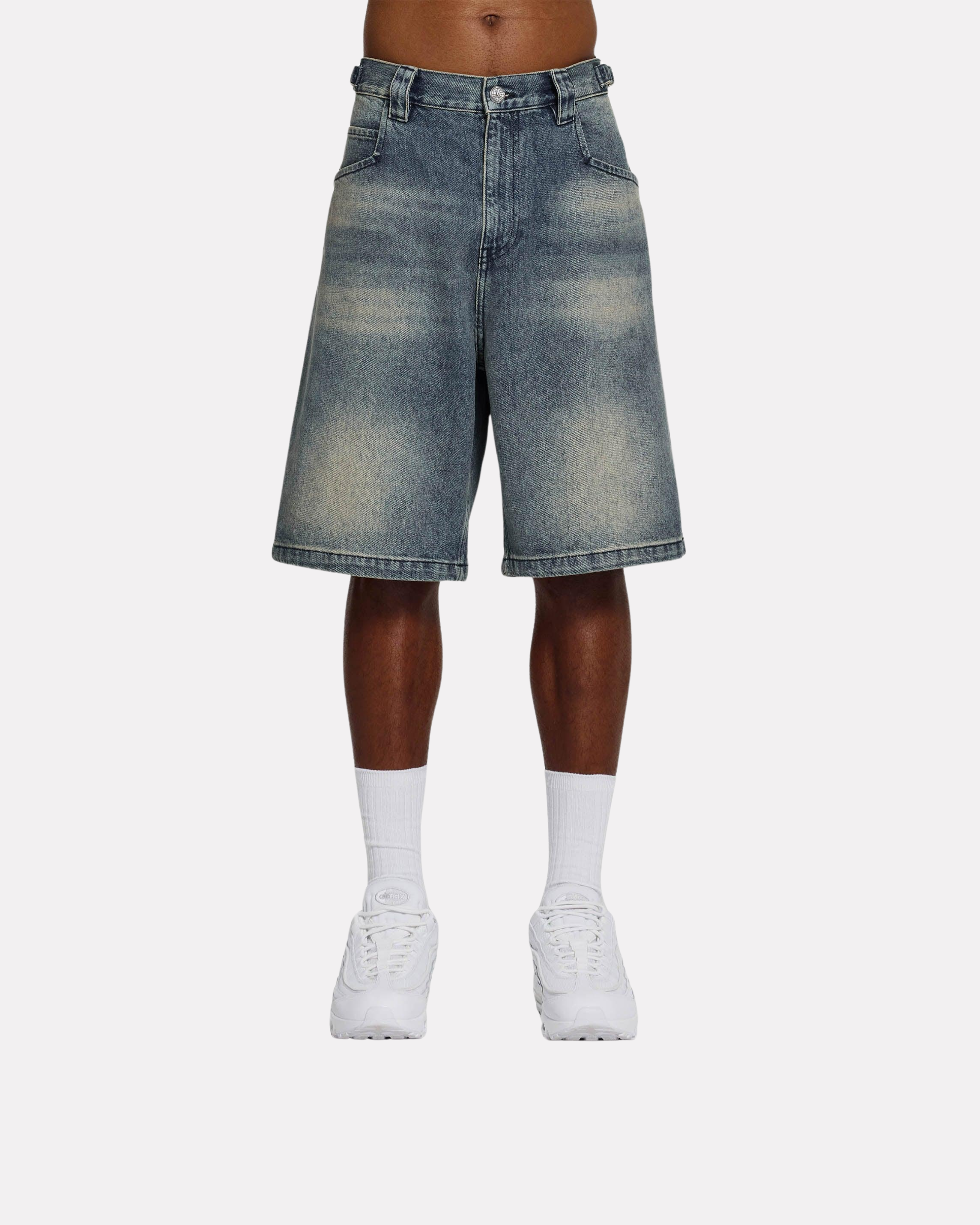 Vicinity - Yellow tinted denim jorts