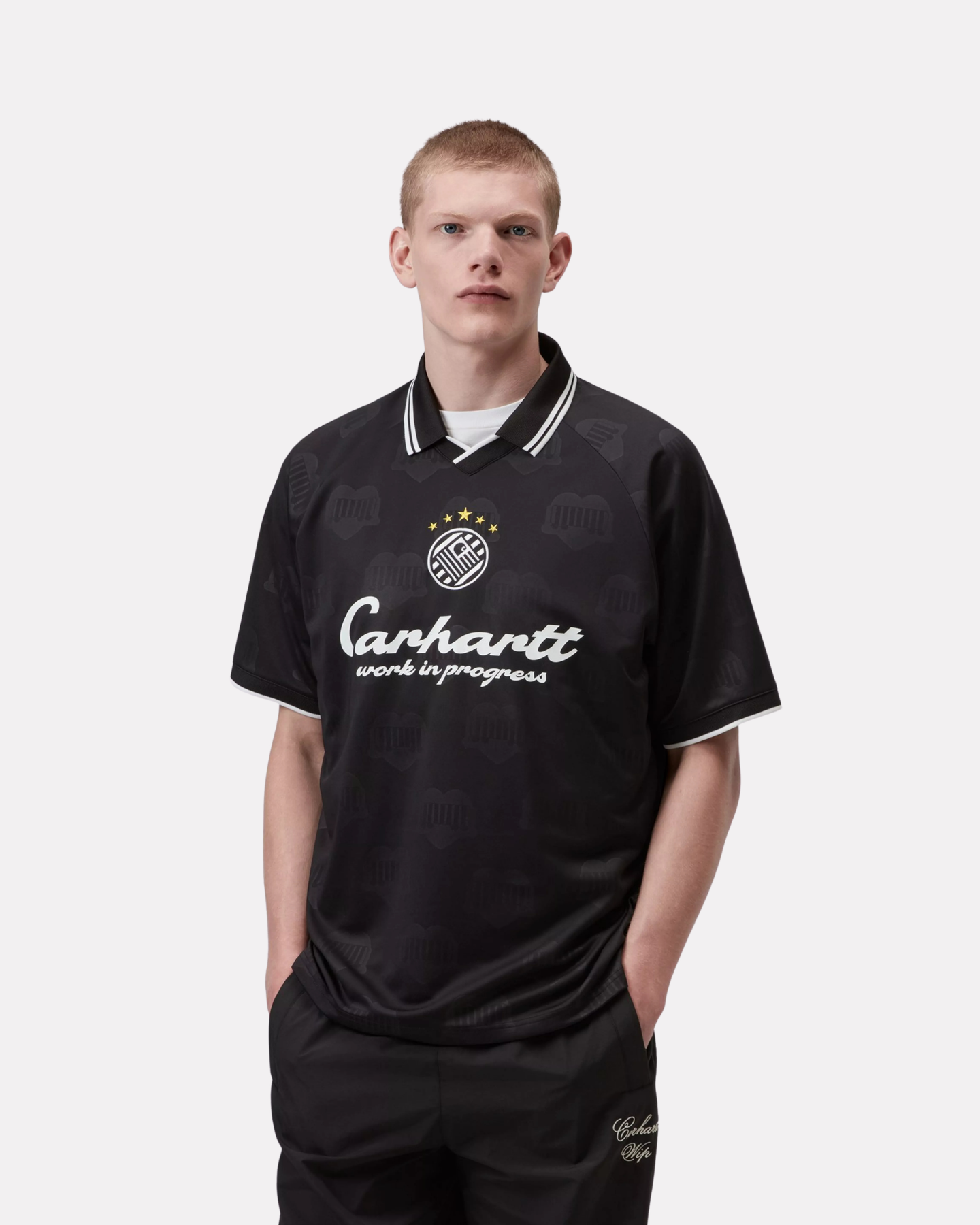 Carhartt Wip - Terrace football jersey tee black