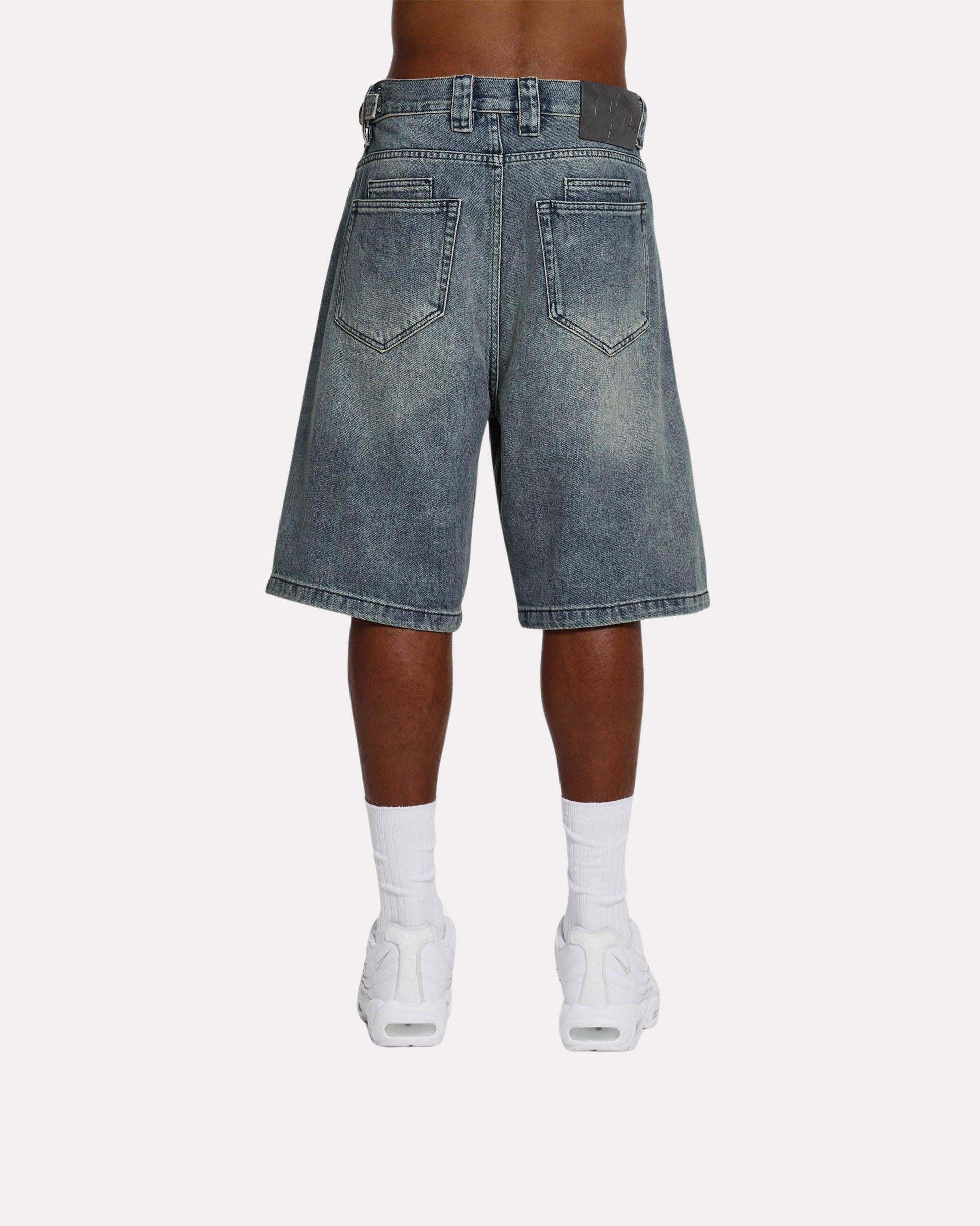 VICINITY - YELLOW TINTED DENIM JORTS