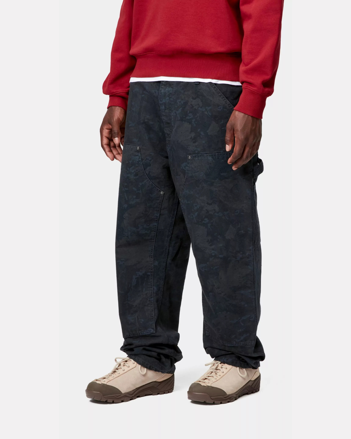 Carhartt Wip - Double knee denim green camo