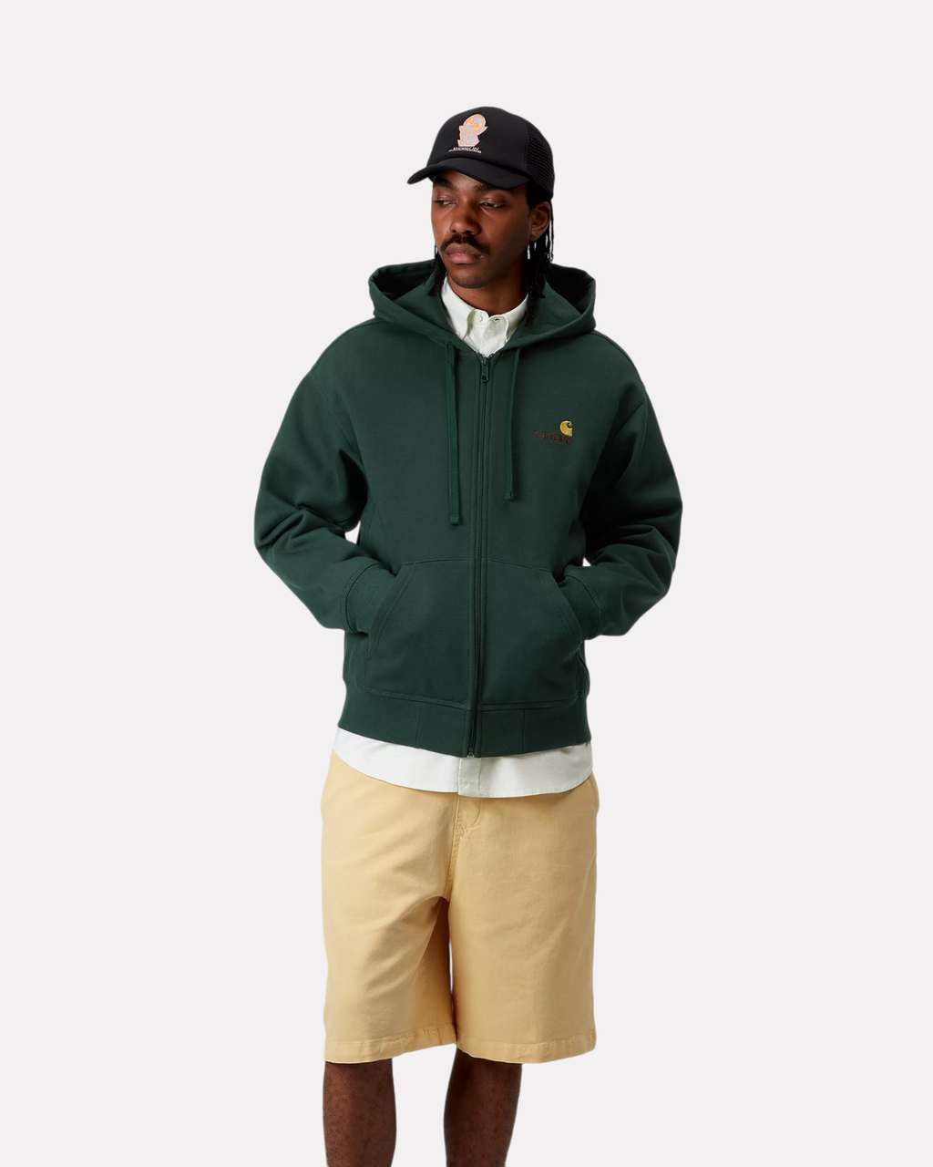 CARHARTT WIP - HOODED AMERICAN SCRIPT CONIFER