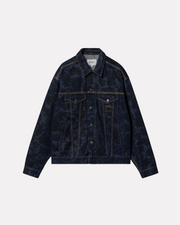 CARHARTT WIP - DUCK HELSTON DENIM JACKET BLUE CAMO