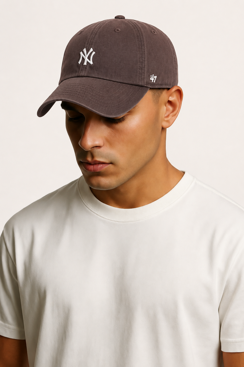 47 Brand - Baserun berretto clean up ny yankees marrone