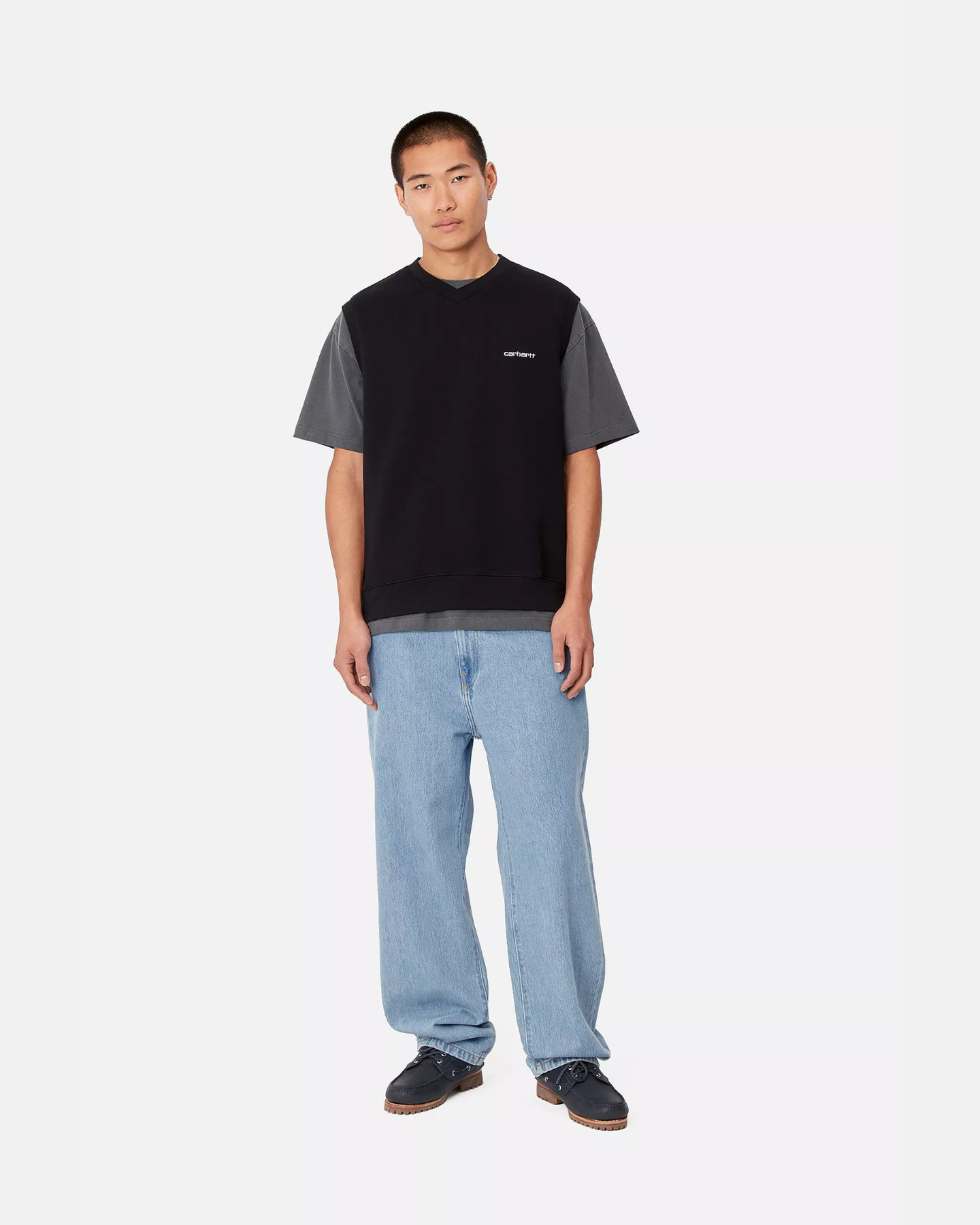 CARHARTT WIP - AARON DENIM PANTS BLUE BLEACHED