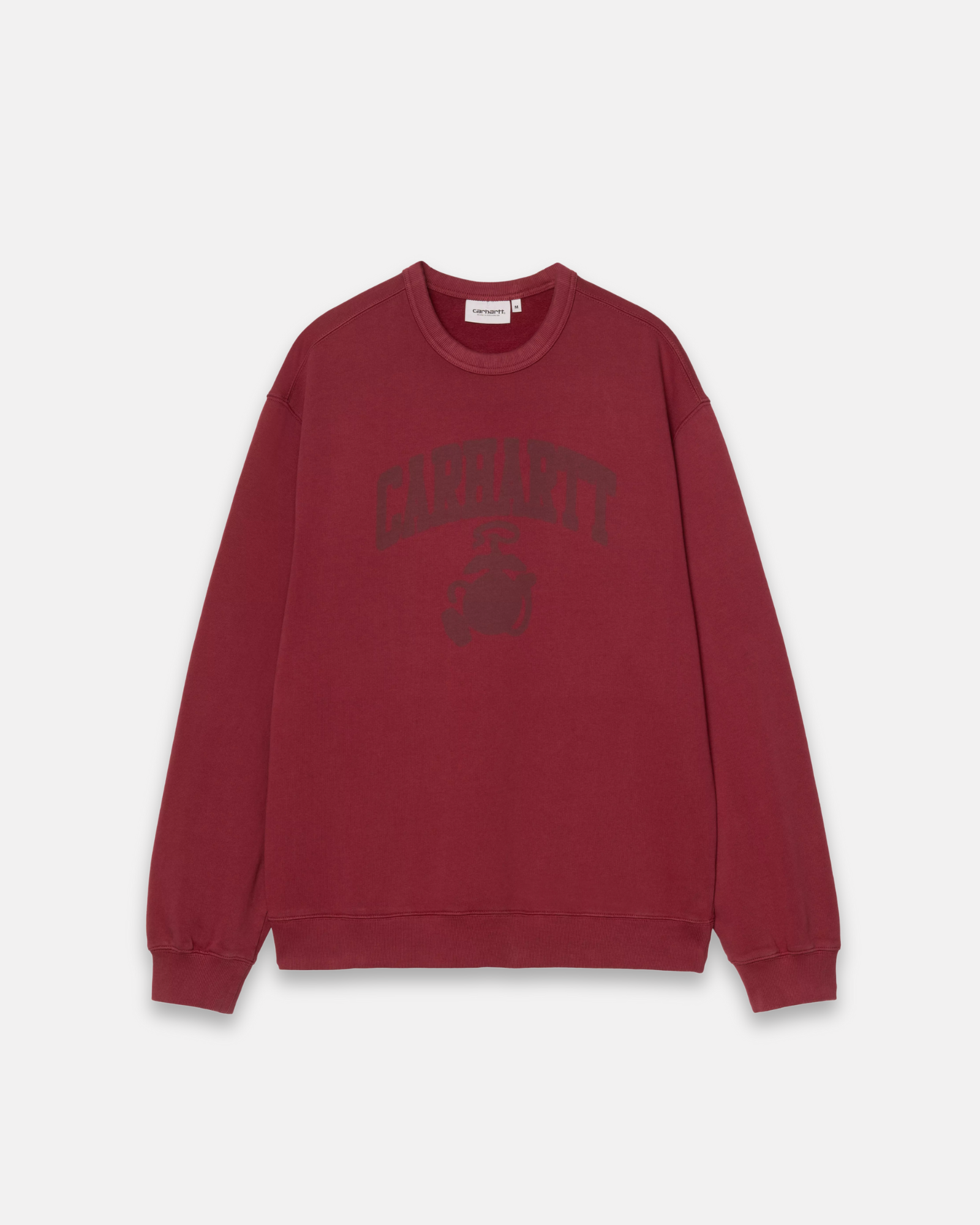 CARHARTT WIP - FADED POND CORPS SWEATSHIRT MARSALA