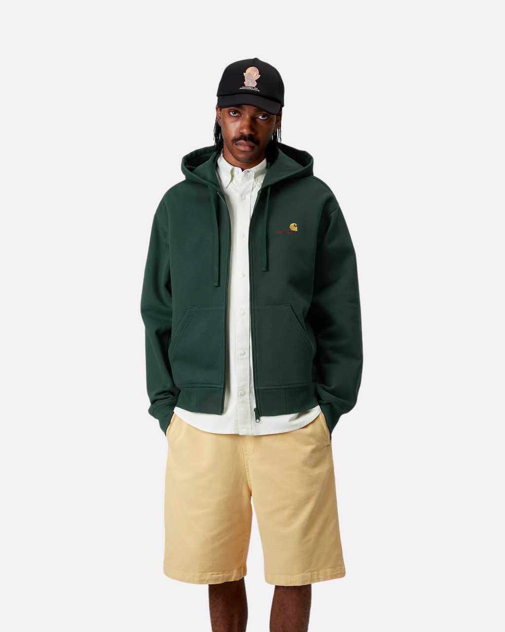 CARHARTT WIP - HOODED AMERICAN SCRIPT CONIFER
