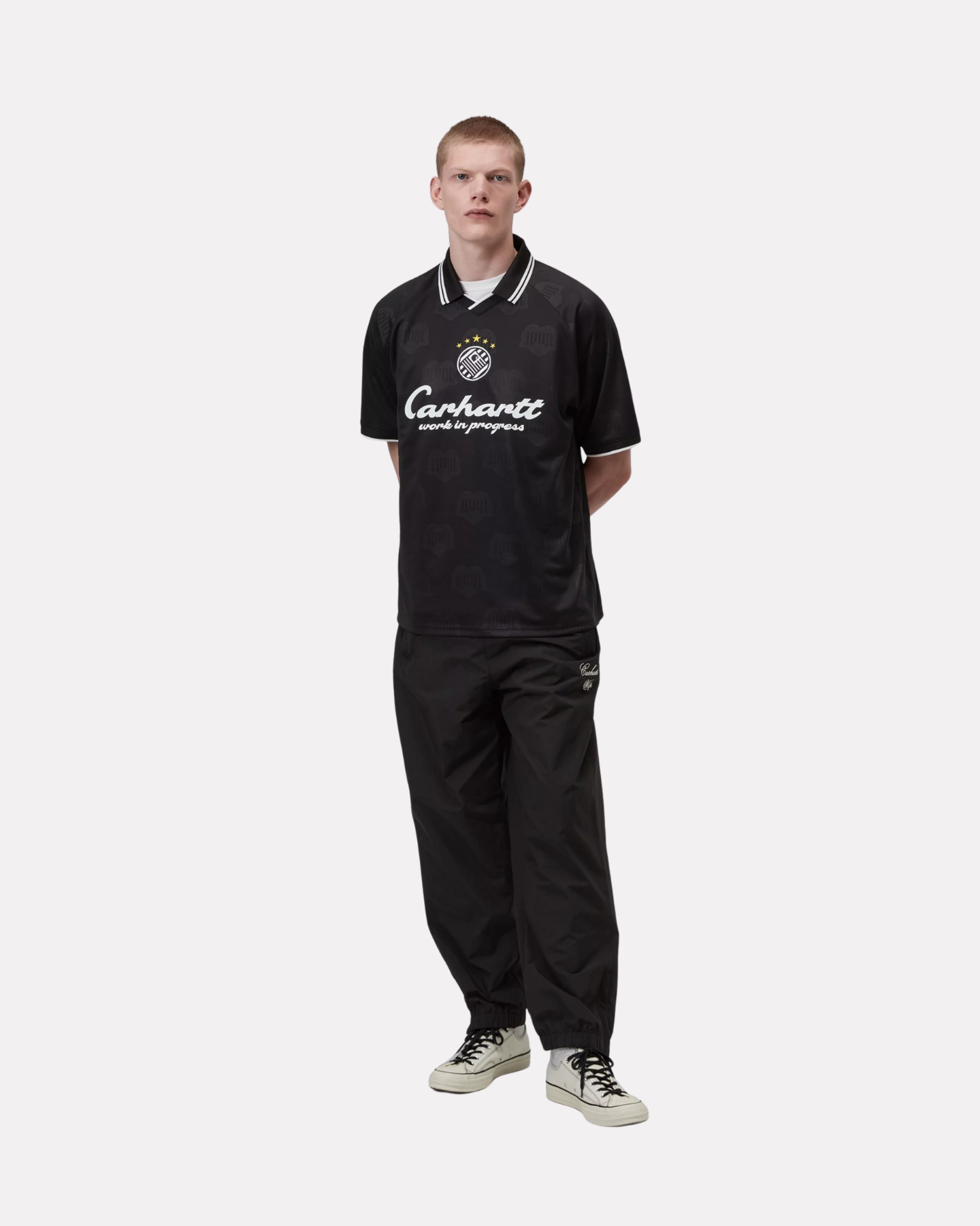 Carhartt Wip - Terrace football jersey tee black