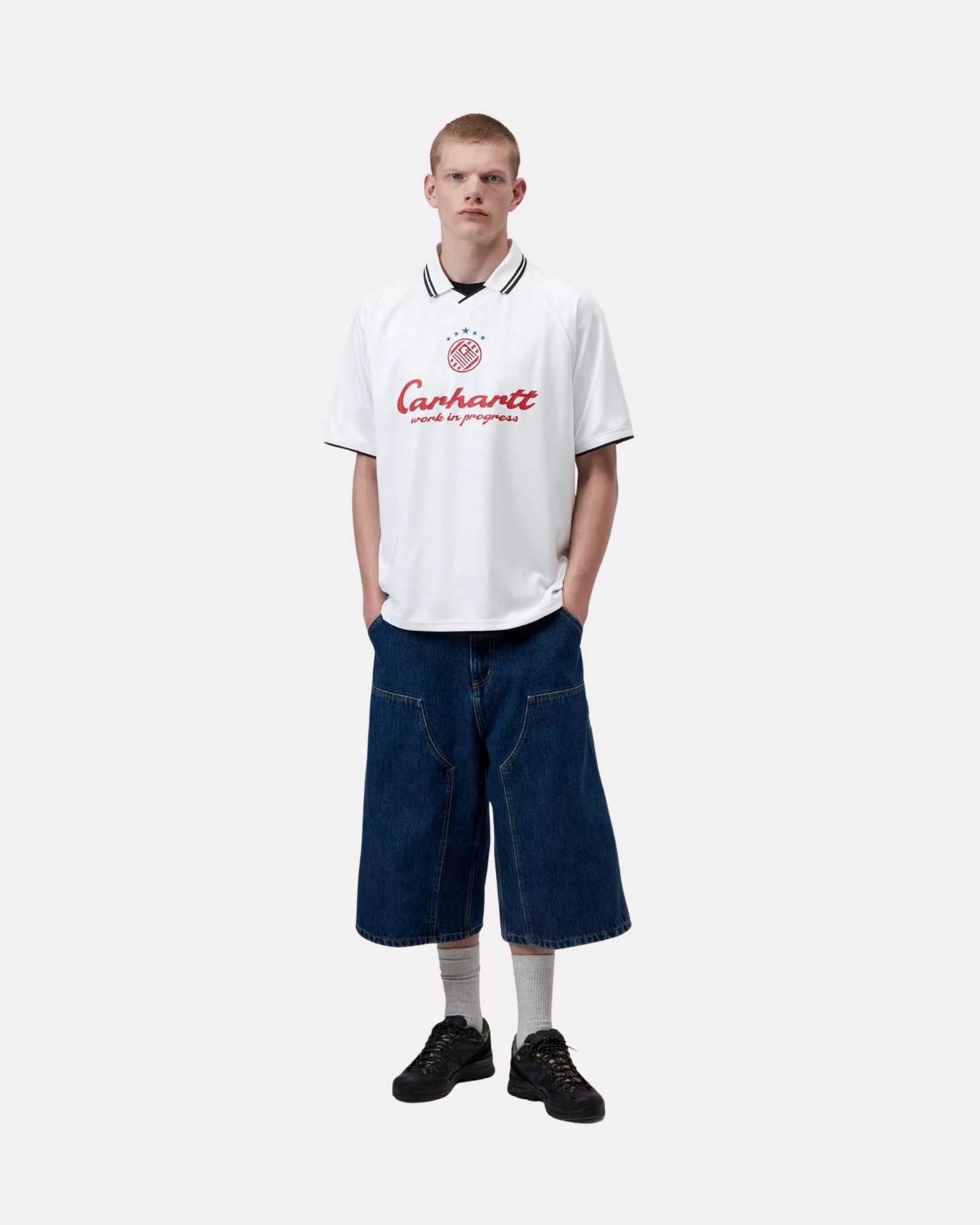 Carhartt Wip - Terrace football jersey tee white