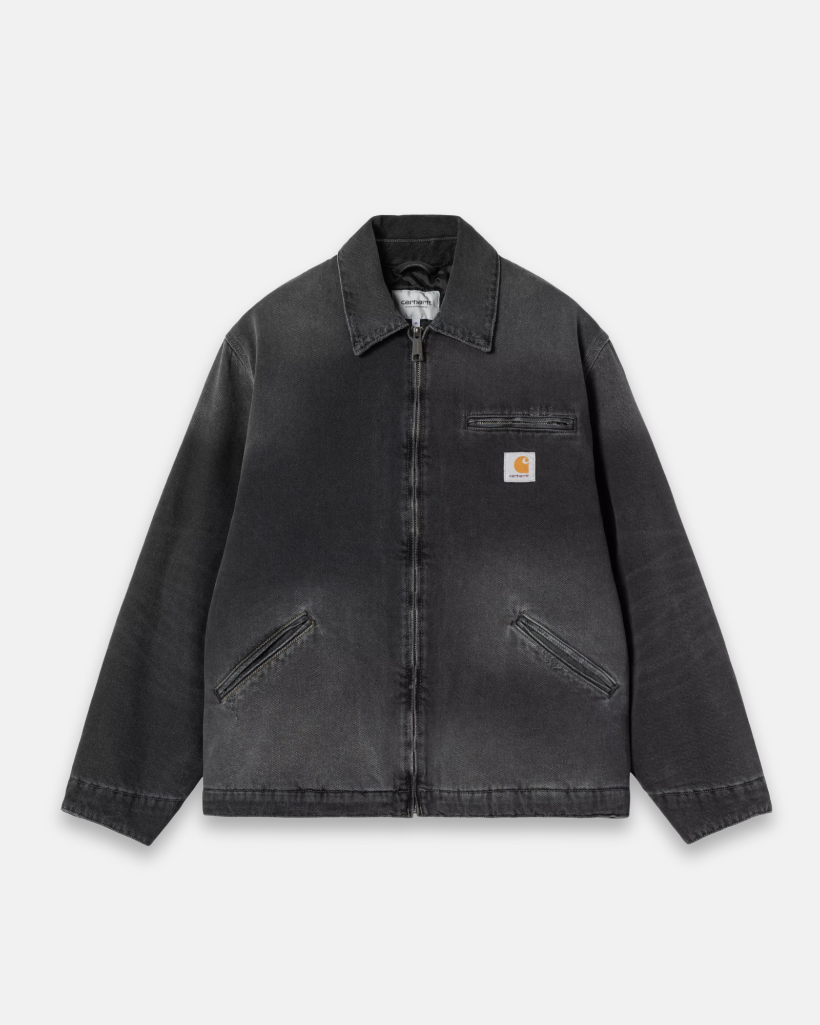 CARHARTT WIP - OG DETROIT JACKET BLACK GRIND WASH