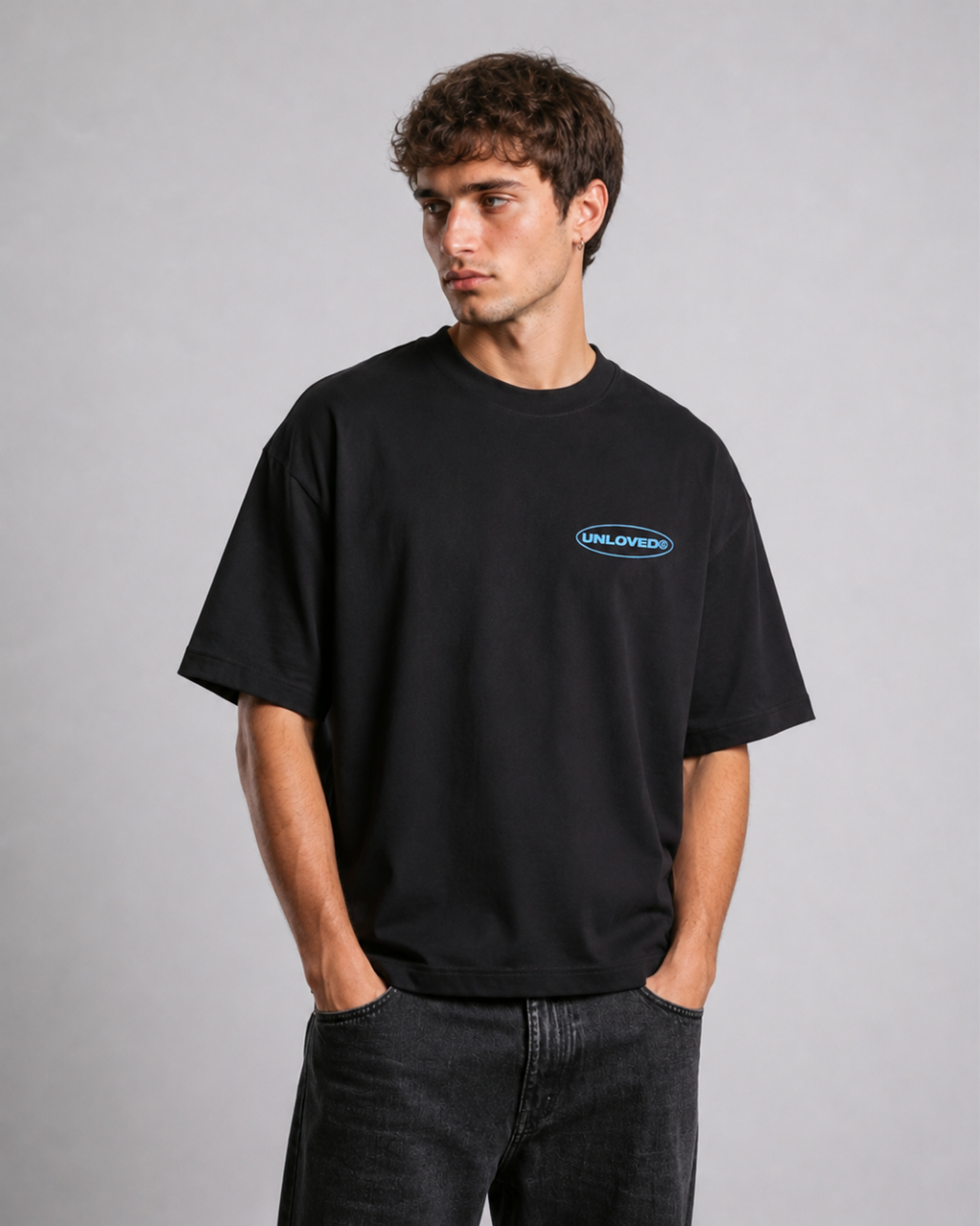 Unloved - Call me boxy tee nero