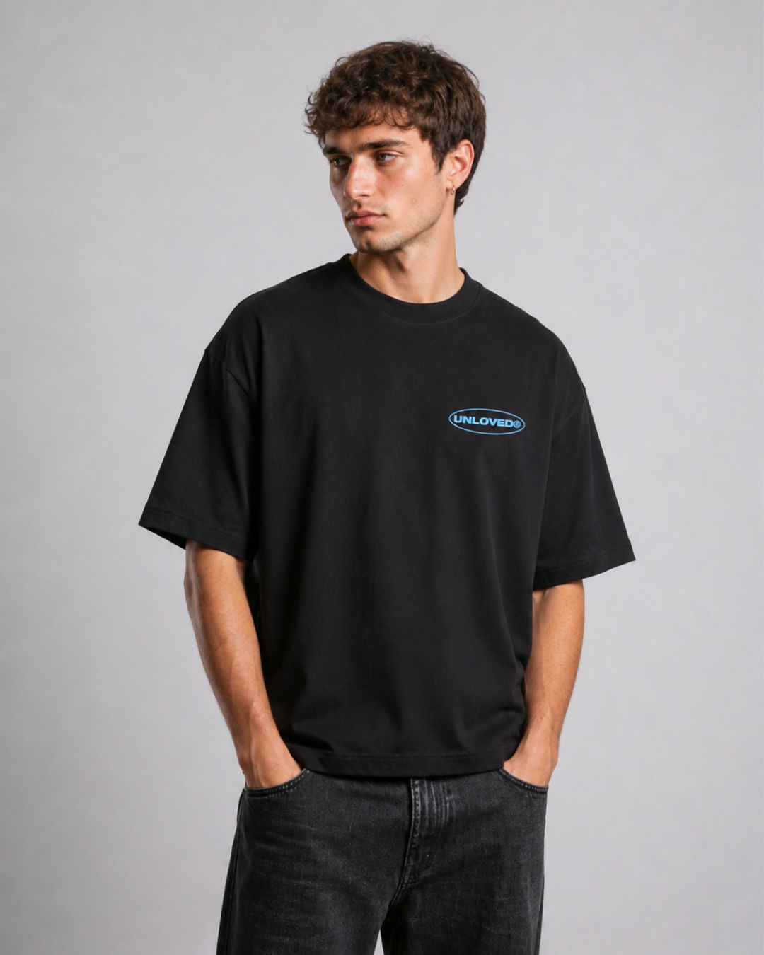 Unloved - Call me boxy tee nero