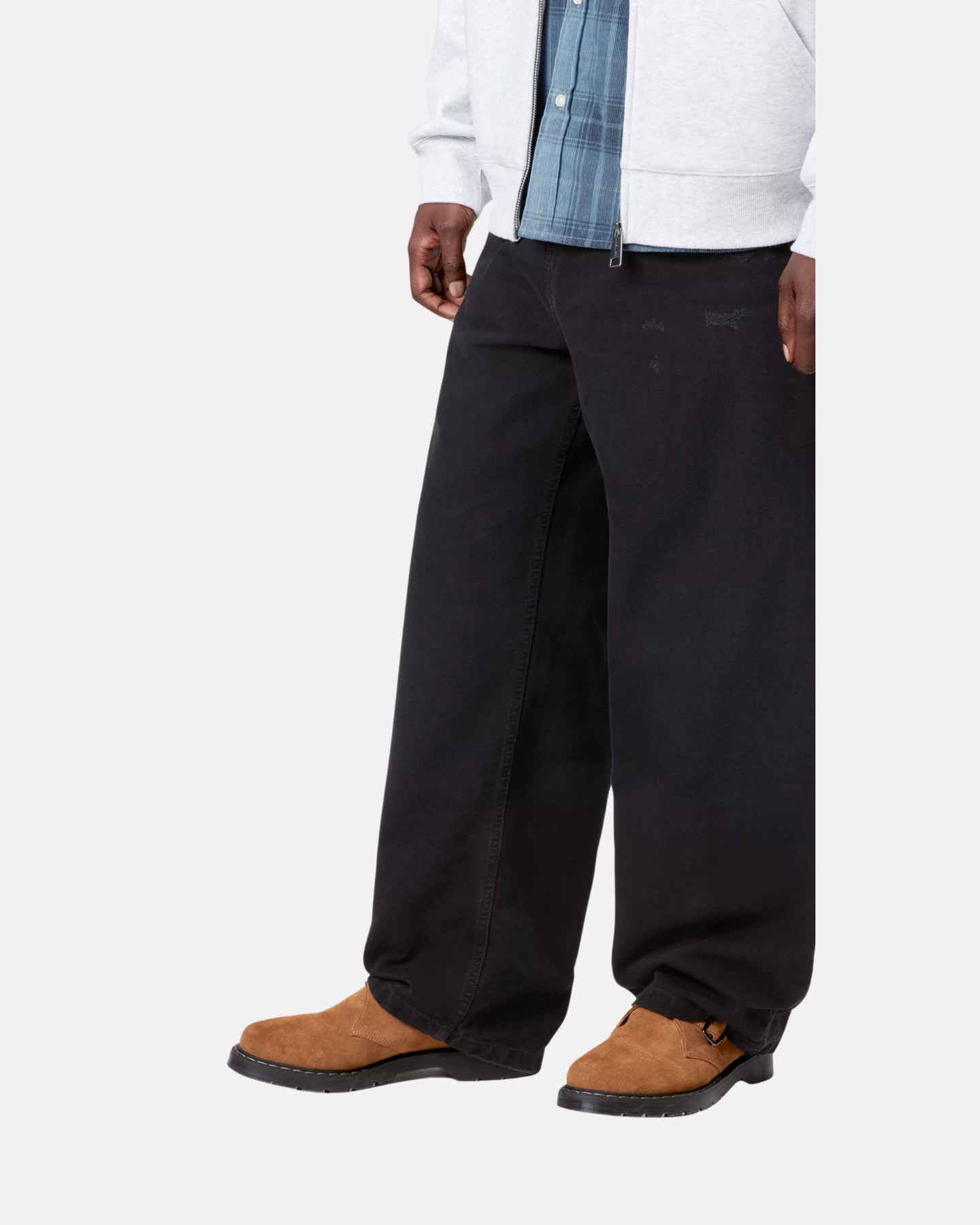 CARHARTT WIP - BRANDON DENIM PANTS BLACK GRIND WASH