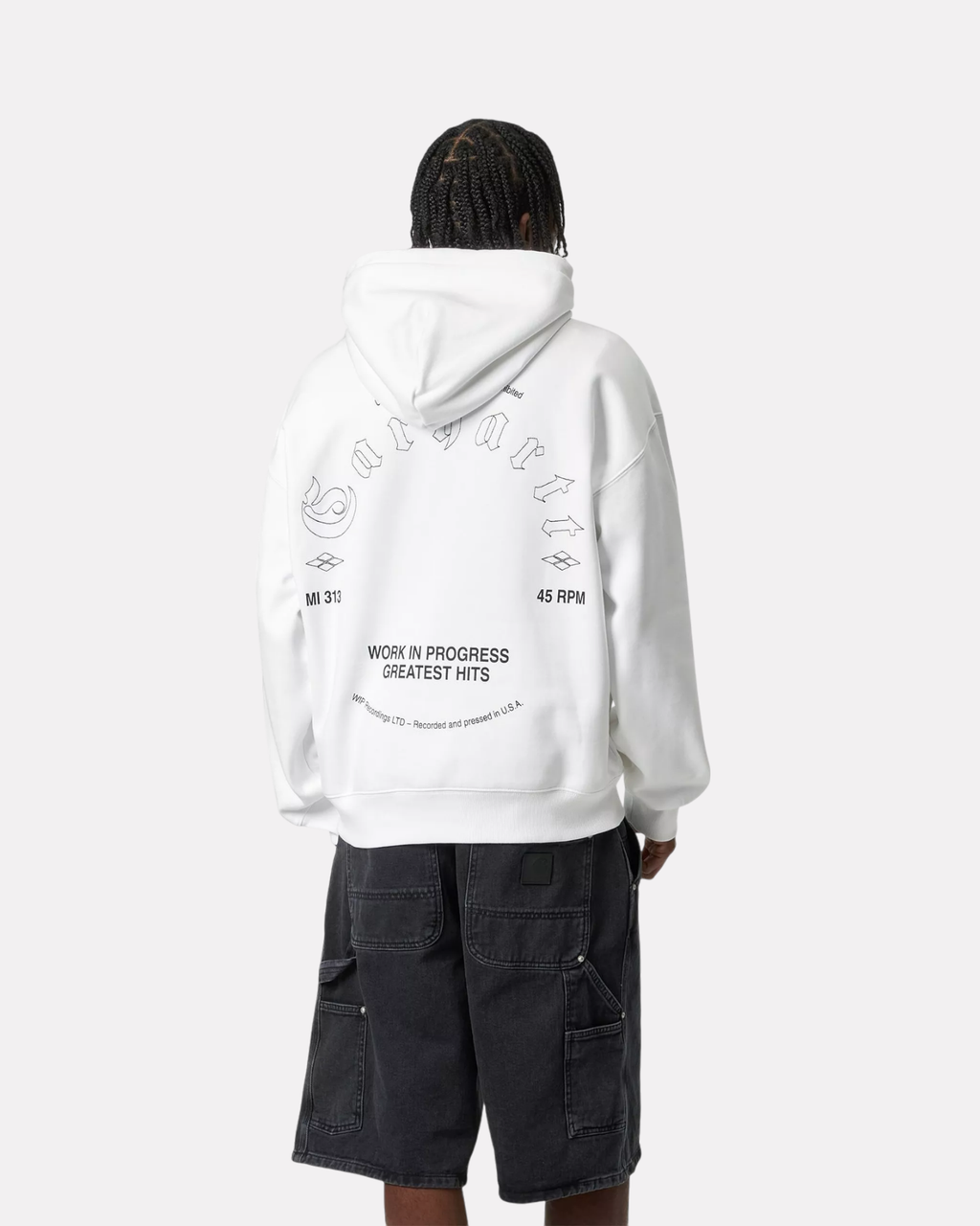 CARHARTT WIP - HOODED GREATEST HITS WHITE