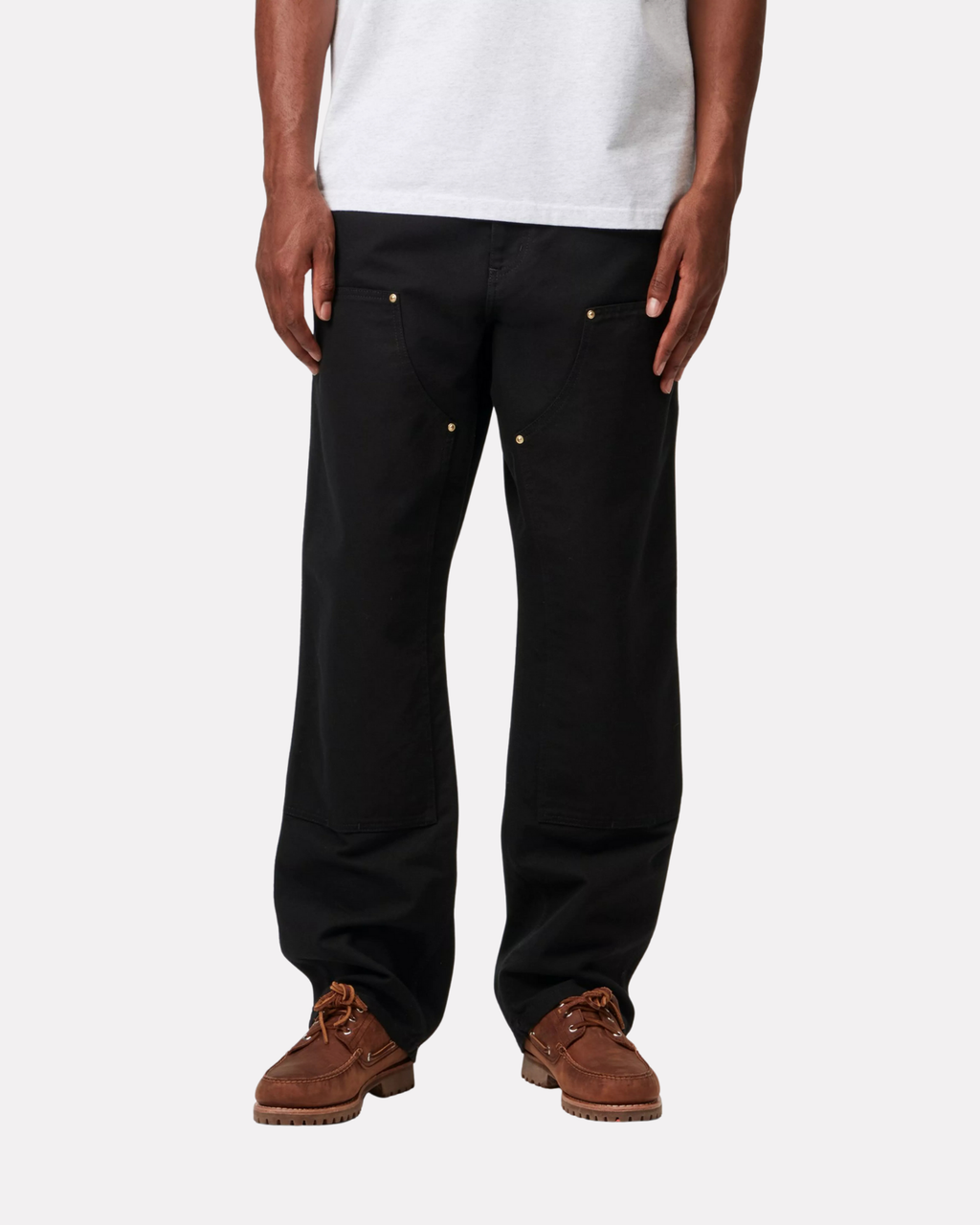 Carhartt Wip - Double knee black rinsed