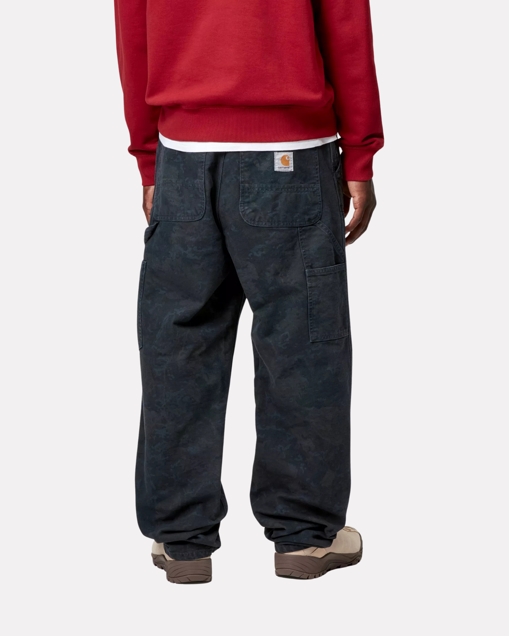 Carhartt Wip - Double knee denim green camo