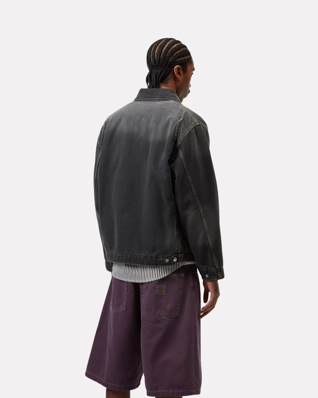 Carhartt Wip - Og detroit jacket black grind wash