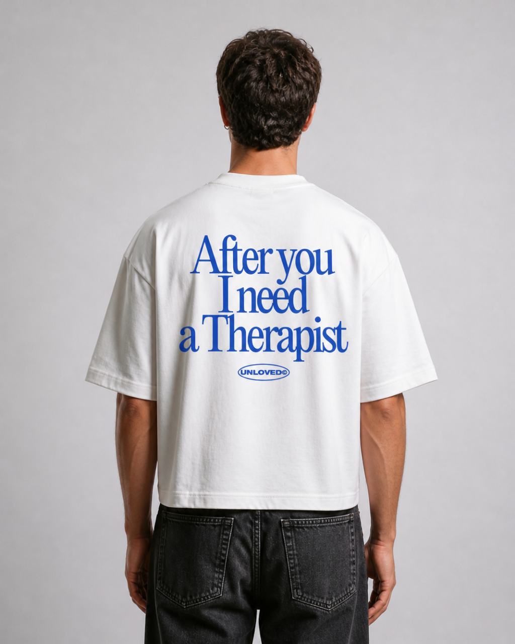 Unloved - Therapist boxy tee bianca